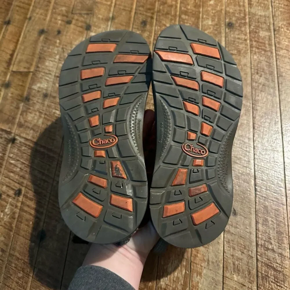 Chaco orange southwest gorpcore strappy arch support kids 3 sandals